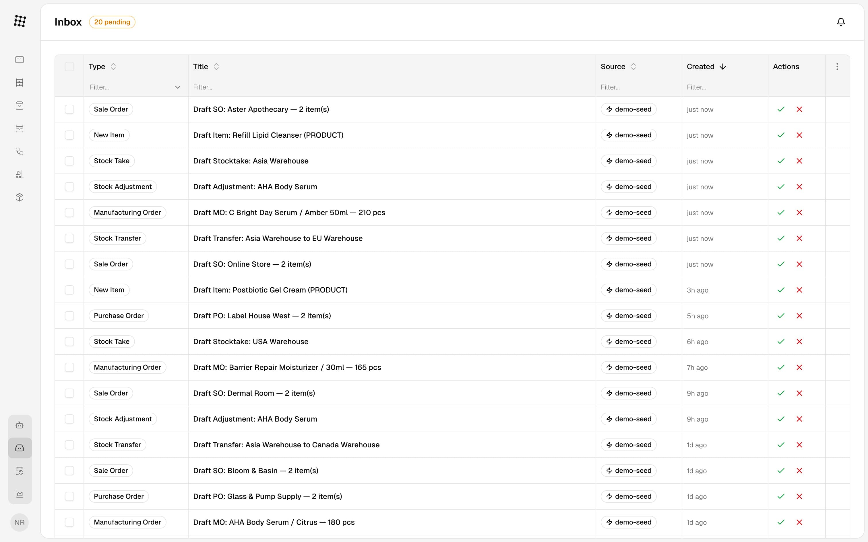 Agent Inbox UI preview